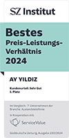 SZ Institut: Bestes Preis-Leistungs-Verhältnis 2024